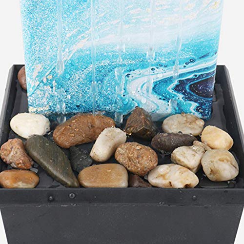 Waterfall Scene Tabletop Feng Shui Meditation Waterfall Fountain Style 4