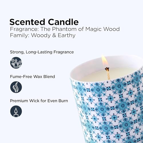 Urbane Home Scented Candles | Fragrance Candles | Candles for Wedding | Candles for Bedroom | Birthday Candles | Valentines Day Gifts Candles | DY-230708B | Blue