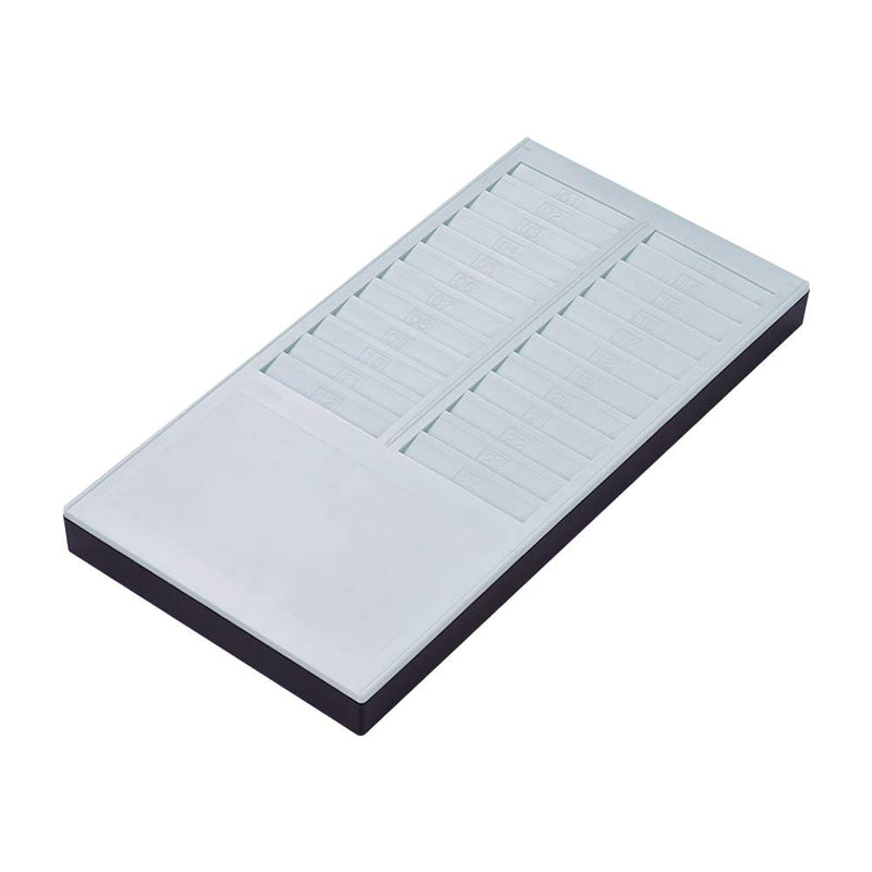 Festnight DOYO Time Card Rack Wall Mount Holder 24 Pocket Slot for Attendance Recorder Punch Time Office