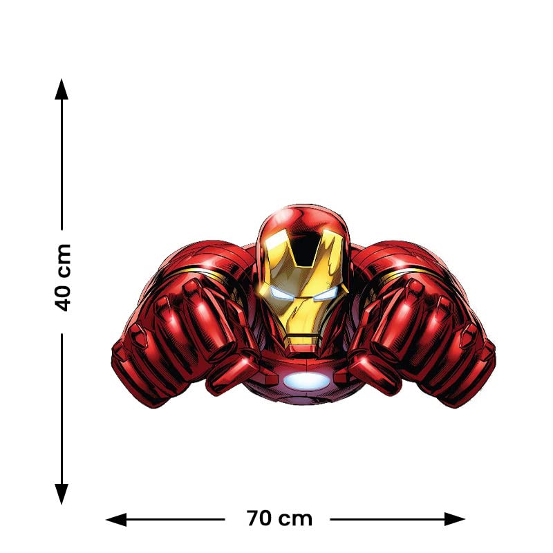 Ironman Assemble Self Adhesive VinylWaterproof Decorative Wall Stickers for Hall, Bedroom, Kitchen and Furniture