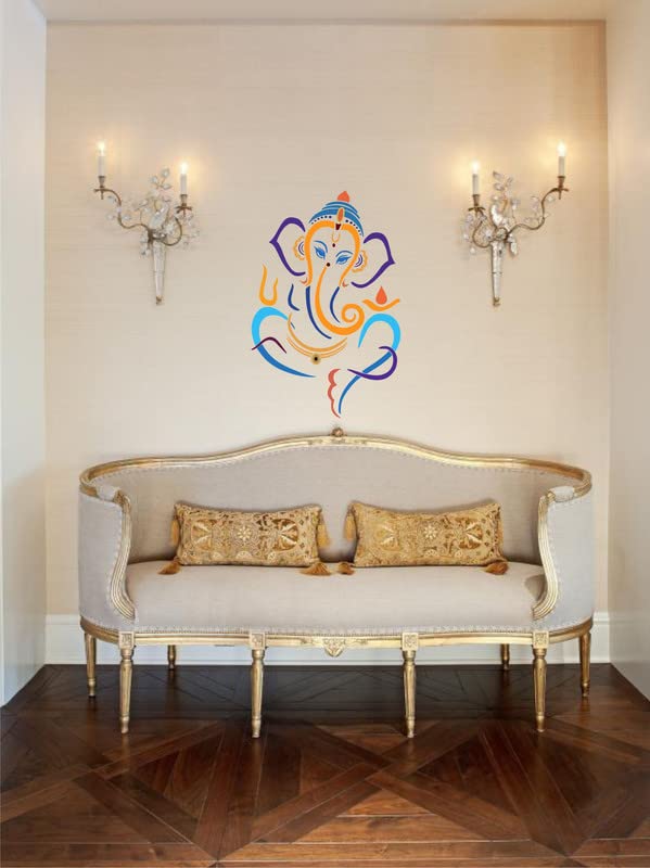 Jnm Enterprises™ 'Ganesh ji' Wall Sticker (PVC Vinyl, 71 cm x 50 cm)