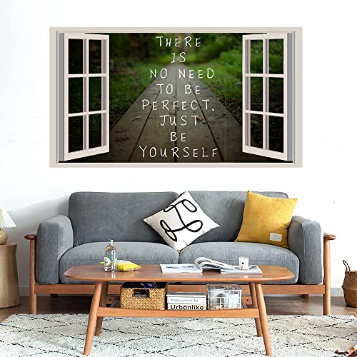 GADGETS WRAP Printed Wall Decal Sticker Fake Window Style Decal (90cm x 50cm) - There is no Need