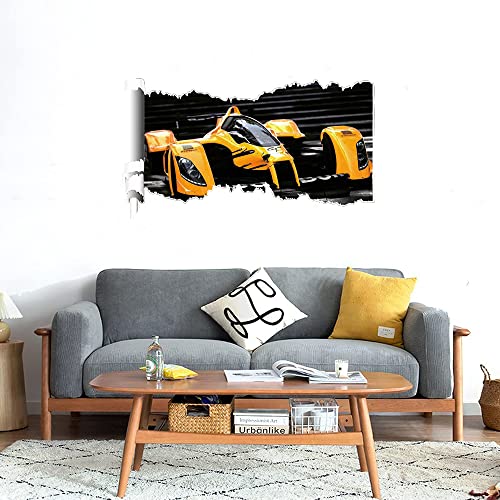 GADGETS WRAP Printed Wall Decal Sticker Scratched Paper Style Wall Decal (90cm x 50cm) - Dream Super Car