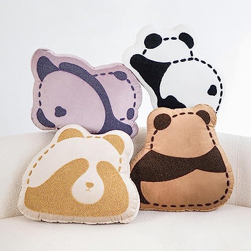 CALANDIS® Panda Plush Pillow Soft Gifts Cute Plush Toy for Adults Gaming Bedroom Brown | 1Pcs Panda Throw Pillow Case