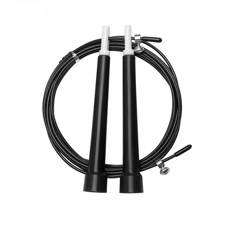 AMIFIT Plastic Speed Jump Rope, Black