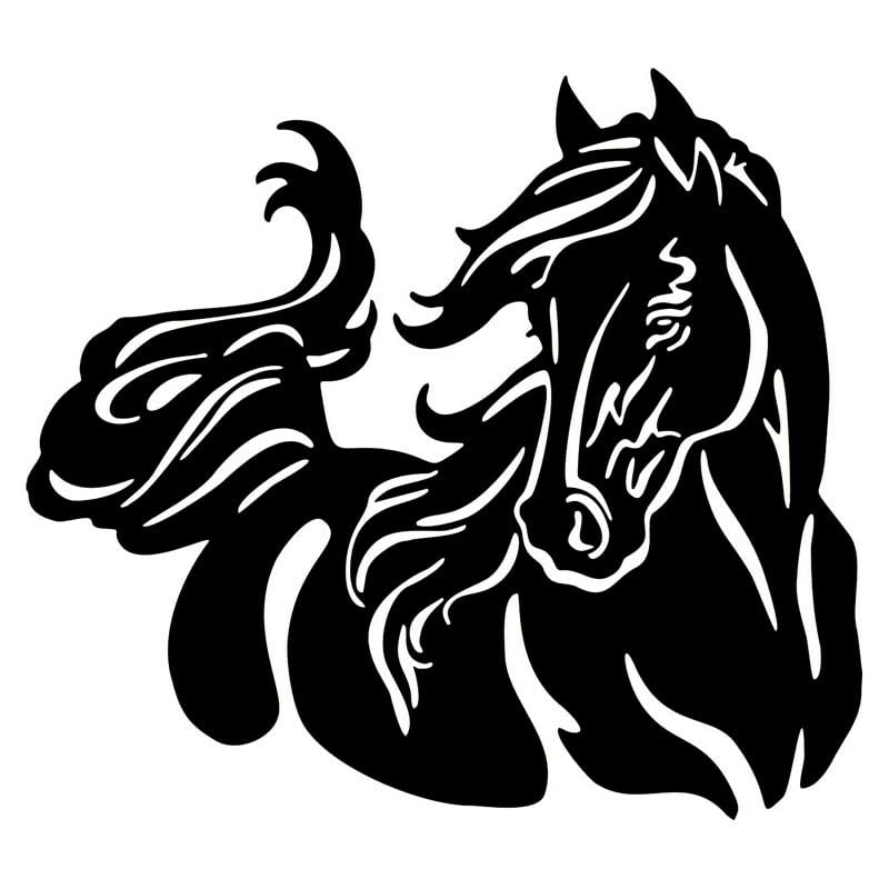 GADGETS WRAP Vinyl Wall Decal Sticker Beautiful Horse Pattern Car Body Stickers