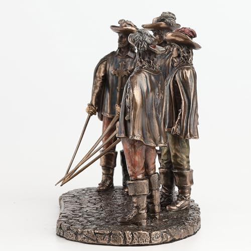 Veronese Design The Musketeers All for One Bronze Finished Statue