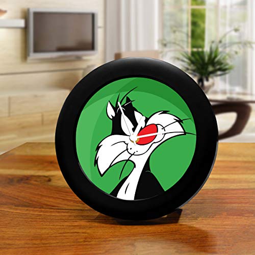 MCSID RAZZ- Looney Tunes Sylvester Design Table Clock: Officially Licensed by Turner Entertainment Co, USA (India)