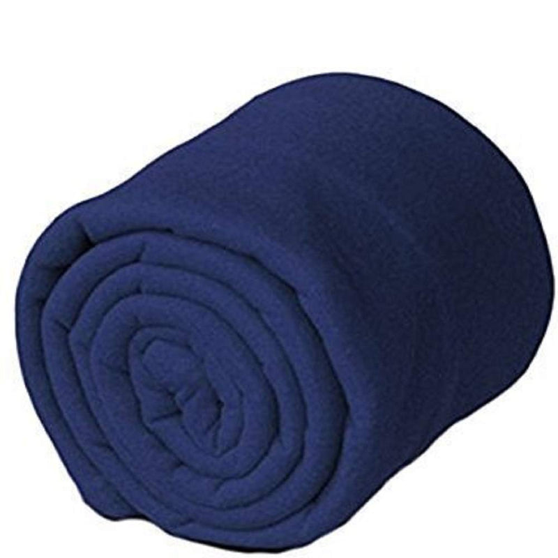 BLUSHH COLLECTION Fleece 140 TC Blanket (Blue_King)