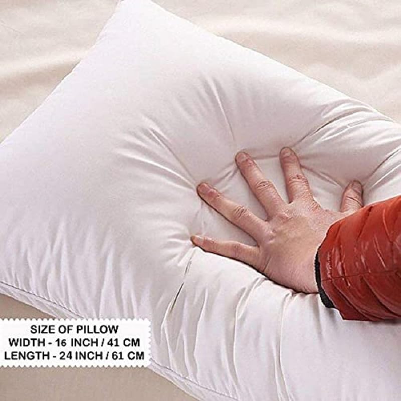 AG SHOP Microfiber Memory Foam Pillow (White, Standard) -2 Pillow