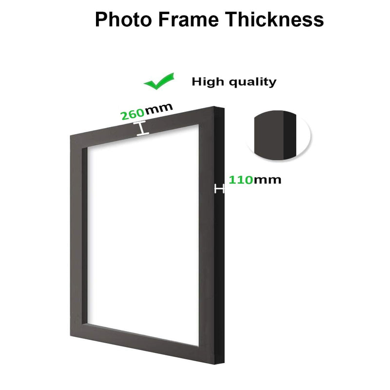 GADGETS WRAP Printed Photo Frame Matte Painting for Home Office Studio Living Room Decoration (11x17inch Black Framed) - Foresight