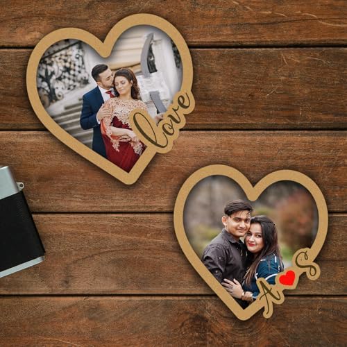 Zingy Gifts Heartfelt Memories Personalized Couple Photo Magnets