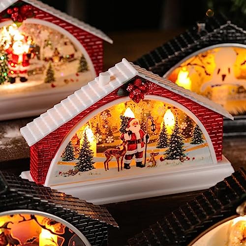 UJEAVETTE® Christmas Candle Tea Light Home Decoration for Xmas Santa Claus