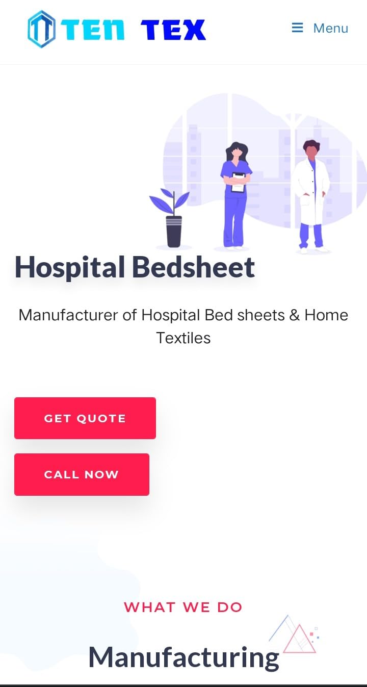 Ten Tex Cotton Feel 5-Set-Hospital Striped BedSheet with Pillow Cover (Blue Bedsheet - 60 x 94 inches, Pillow Cover - 18 x 27 inches)