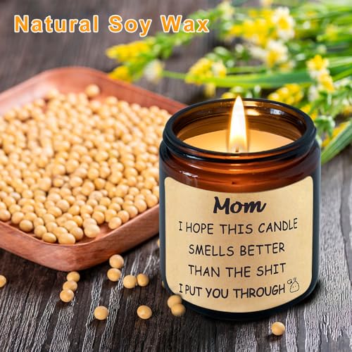 Arhalulu Funny Gifts for Mom from Daughter Son, Funny Candles for Women Gifts for Mother's Day, Unique Hilarious Gag Candle Gifts for Women