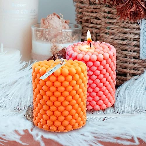 The Decor Affair 1 Pcs Scarlet Serenade Enchanting Scented Beaded Candle for Intimate Evenings Filled with Passion, Romance, and a Sensory Symphony of Delightful Fragrances.