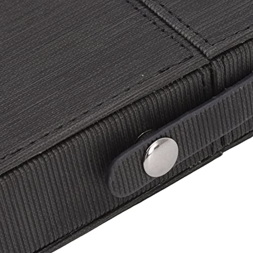 Cigarette Box Protective Cover, Practical to Provide Good Protection Portable Cigarette Box Holder PU for Travel (Black)