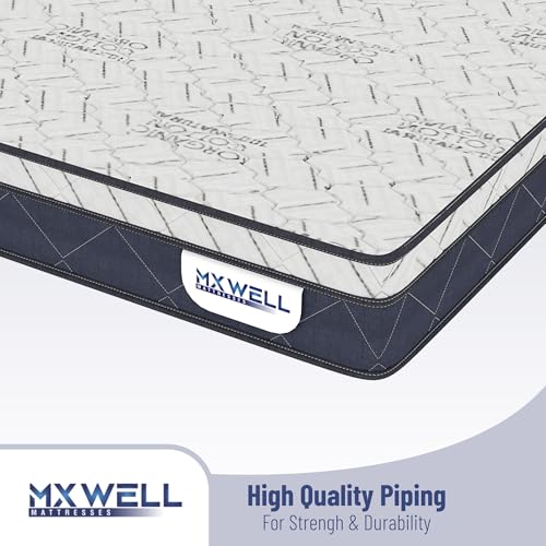 MXWELL Orthopedic Euro Luxury 8 inch Single High Density (HD) Foam Mattress (L x W: 78 inch x 35 inch)