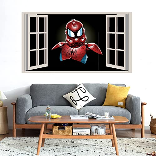 GADGETS WRAP Printed Wall Decal Sticker Fake Window Style Decal (90cm x 50cm) - Spider Trooper