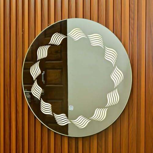 Decorative Round Wall Mirror for Living Room, Dining Room, Bedroom, Bathroom, Kitchen, Entryway