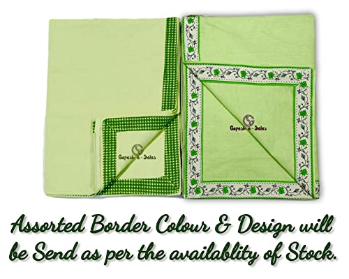 Gopesh e-Sales® Single Bed Dohar/AC Blanket for All | 100% Organic Bamboo Cotton| Cotton Flannel Layer | Pack of 1 | Green