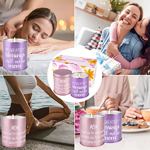 9oz Scented Candle,Gifts for Mom, Gift Lavender&Peony Cherry Blossom Candles-Best Birthday Gifts, Thanksgiving Gifts, from Sons and Daughters,2 Packs