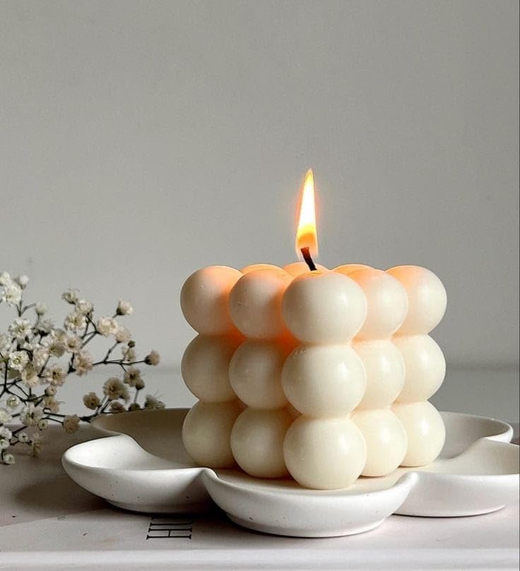 Craftsmith Bubble Candle Pack of 12 Candle (White)