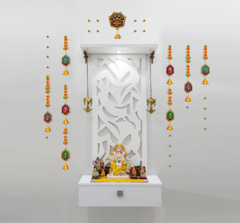 Shree Space Classic Wall Sticker for Every Festival of Home Divine Decoration Festival Decor, Temple Room, Entrance Door