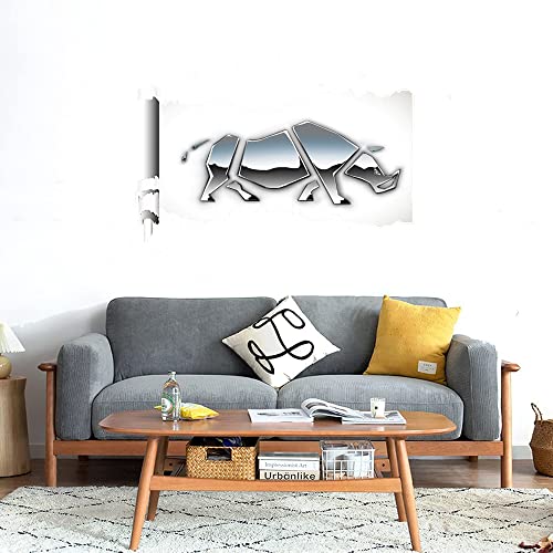 GADGETS WRAP Printed Wall Decal Sticker Scratched Paper Style Wall Decal (90cm x 50cm) - Rihno