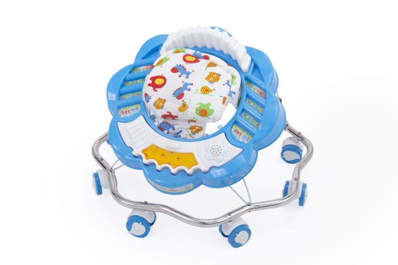 Maanit Musical Activity Walker For Baby (Blue, White)