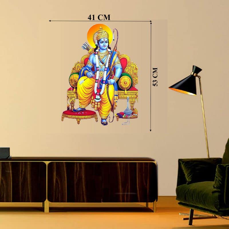 Delight Art God of Ram Wall Sticker Size - ( 41*53 ) cm