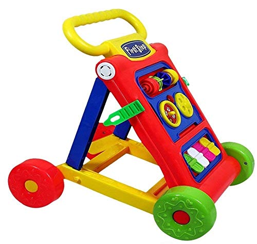 Goyal's My First Step Baby Activity Walker, 6 Months -1.5 Year (Red) - Suitable for Kids Height Upto 32 Inches / 80 Cms