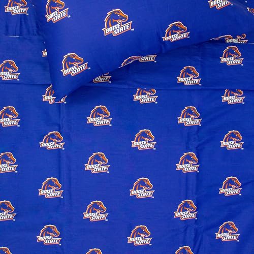 College Covers Boise State Broncos Printed Sheet Set - Twin X-Large - Solid