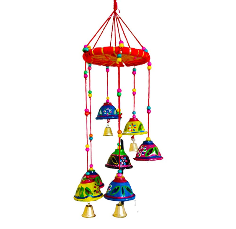 Avanti Creation Wooden Bell Hanging Showpiece Toran Wind Chimes for Home Balcony Bedroom || Home Decoration Items