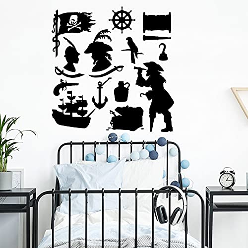 GADGETS WRAP Vinyl Decal Sticker Lovely Pirate Puzzle (Item Finish Size : 56cm x 56cm)