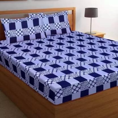 SIYARAM Handloom Industries BEDSHEET for Double Bed with 2 Pillow Covers,Bed Sheet for Bedroom - BZ32