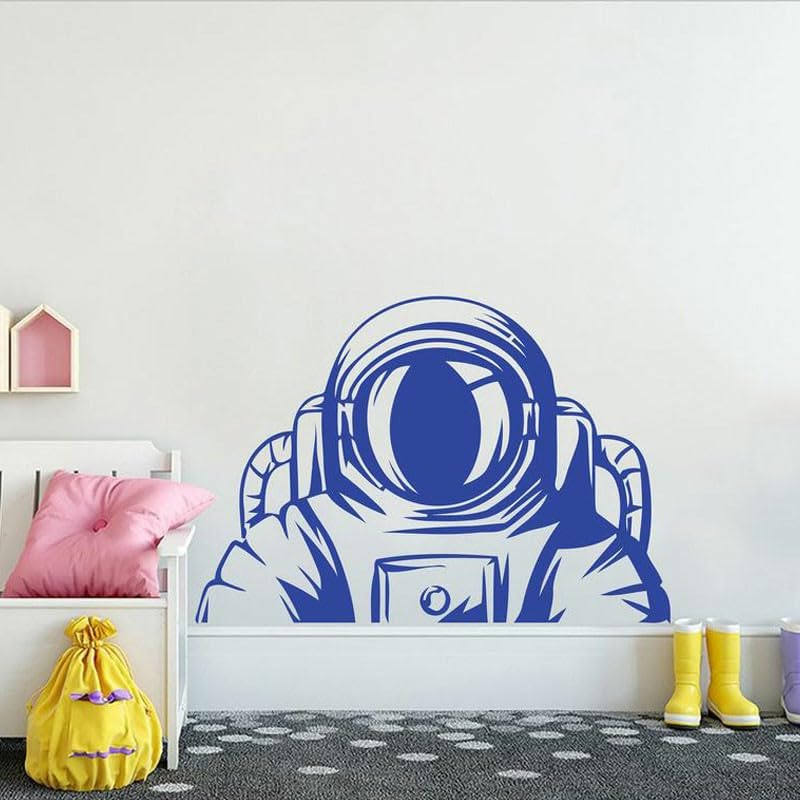 GADGETS WRAP Vinyl Outer Space Astronaut Wall Sticker Vinyl Blue