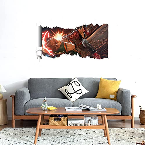 GADGETS WRAP Printed Wall Decal Sticker Scratched Paper Style Wall Decal (90cm x 50cm) - Tekken 7 Fated Retribution