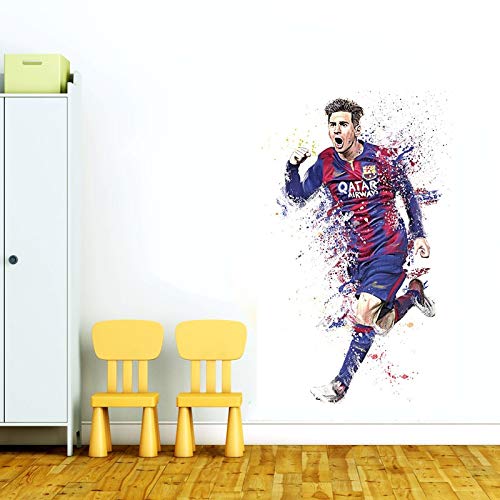 DivineDesigns™ Messi Wall Sticker for Living Room, Bedroom, Office Wall Decorations Pack of 1, (18 X 31 Inch)