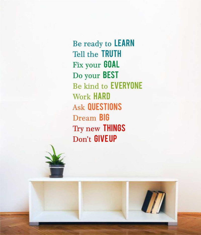 Wall Decals ' Motivational Quotes ' Wall Stickers (PVC Vinyl,Multicolour)