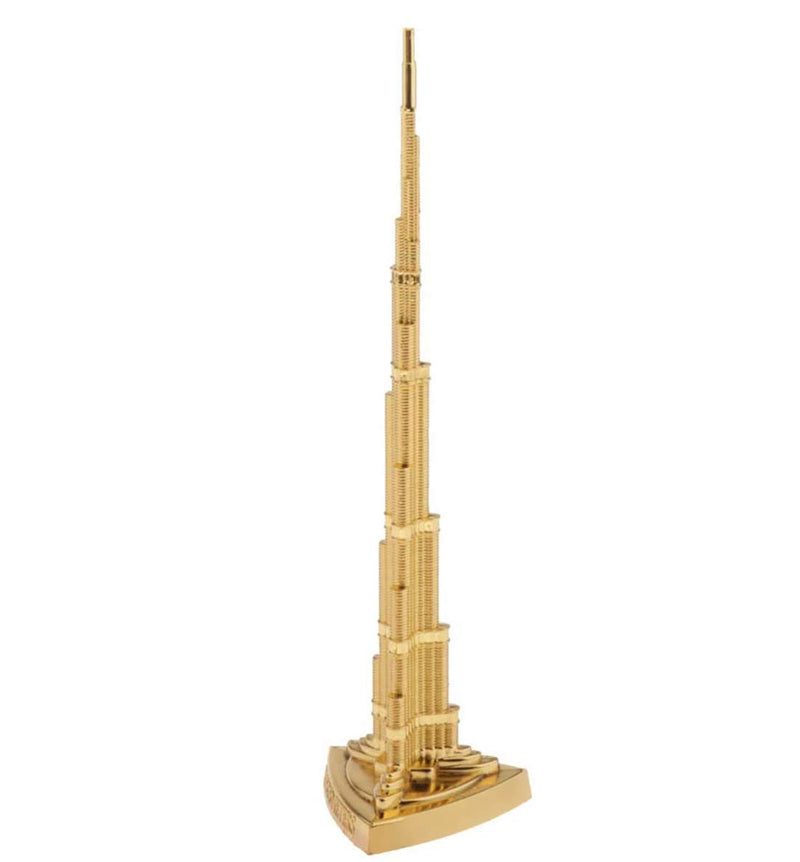 Stealodeal Burj Khalifa UAE Souvenir Decorative Showpiece - 18.5 cm (Brass, Copper)