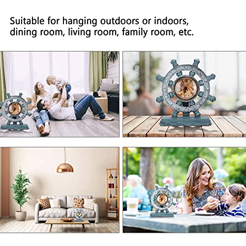 Retro Table Clock, Outdoor Clock European Retro Clock for Study Room for Living Room for Office