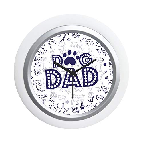 TheYaYaCafe Yaya Cafe Dad Dog Desk Clock for Dad - 6x6 inches