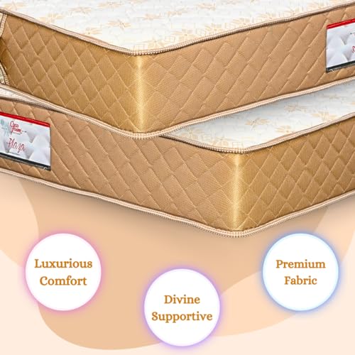 COCOFOAM Bonnel Spring Orthopedic Mattress for Superior Back Care (78x72x6)