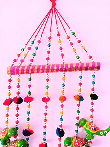 Surya Art Gallery Wind Chime Door Hanging mensan Parrot line Set of1pc