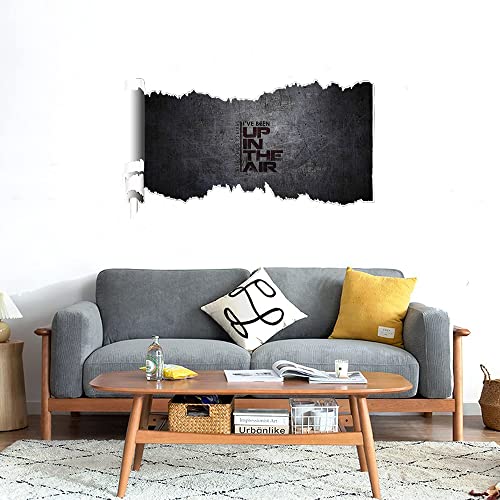 GADGETS WRAP Printed Wall Decal Sticker Scratched Paper Style Wall Decal (90cm x 50cm) - up in The air 5