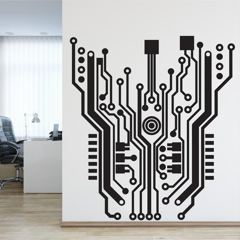 GADGETS WRAP Vinyl Software Technology Circuit Board Wall Sticker