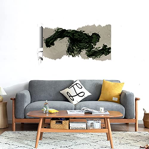 GADGETS WRAP Printed Wall Decal Sticker Scratched Paper Style Wall Decal (90cm x 50cm) - The Hulk Illustrated