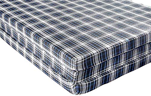 CHILLI BILLI Single Bed Folding Pure EPE Foam Extremely Foldable Cum Mattress for Travel, Picnic (Mattresses 2 inch Single Bed)(72x47x2) (3-FOLD 6X4)