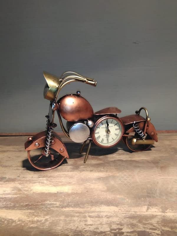 STYLO Handcrafted Table Decorative Bike Clock